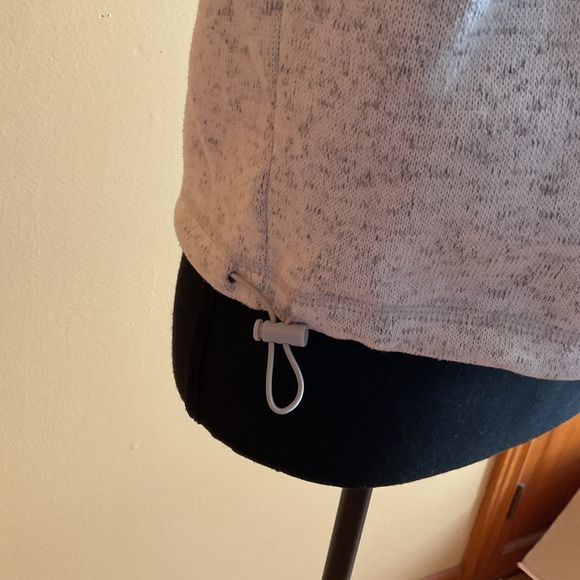 Thread & Supply Light Gray Speckled Quarter-Zip Sweatshirt - Picture 4 of 6